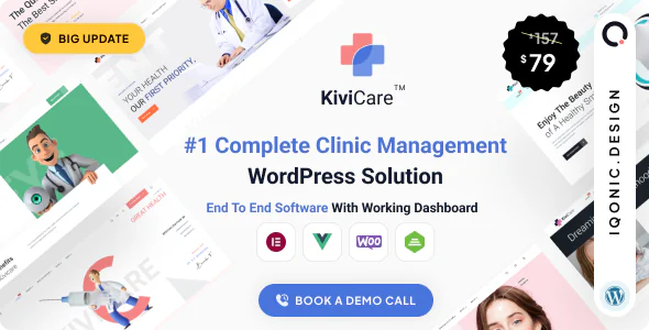 KiviCare v2.2.14 - Medical Clinic & Patient Management WordPress Theme